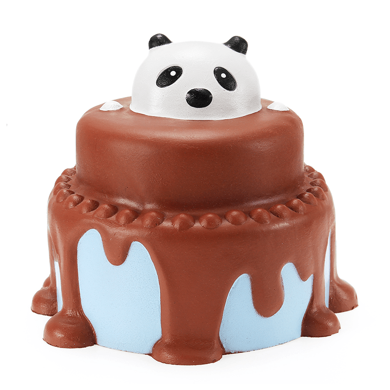 Squishy Panda Cake 12Cm Slow Rising with Packaging Collection Gift Decor Soft Squeeze Toy - Trendha