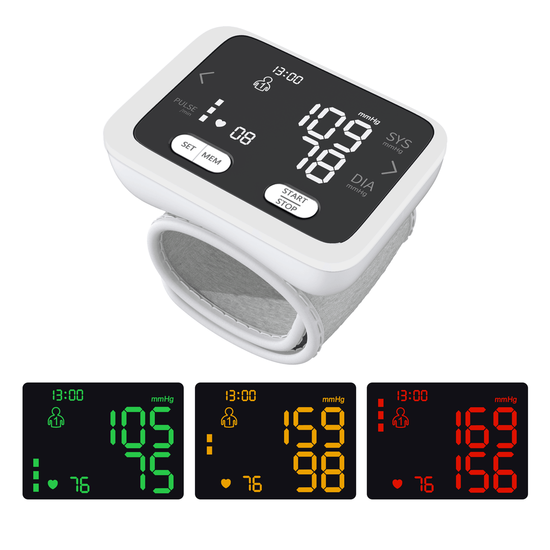 Arm Type Blood Pressure Monitor Hypertension Machine Wireless Smart LCD for Home Medical Equipment - Trendha