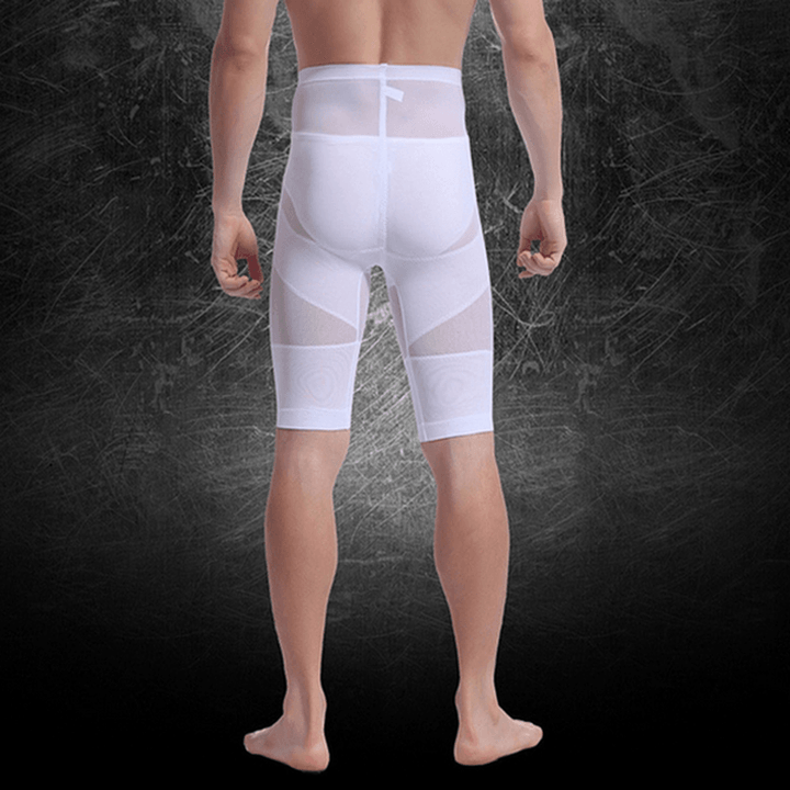 Men Nylon Compression Seamless Ultra Thin Leggings Underwear Shapewear - Trendha