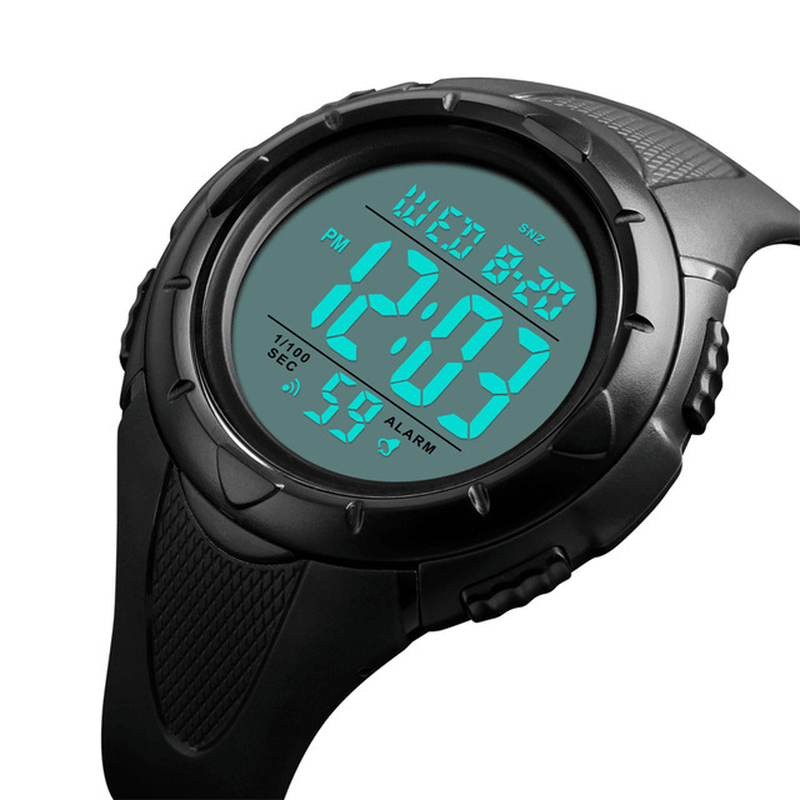 SKMEI 1535 Chronograph Week Display 50M Waterproof Large Dial Outdoor Digital Watch Men Watch - Trendha