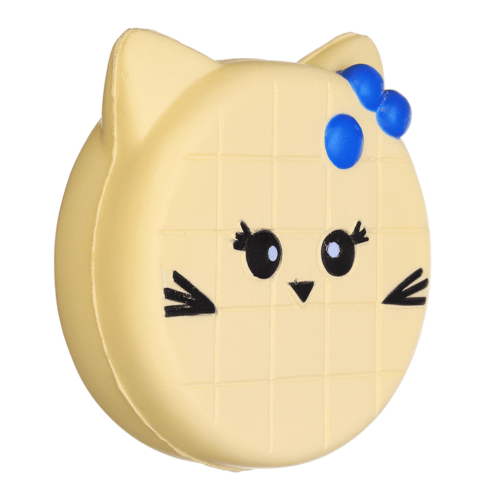 Bread Squishy Cat Face 10CM Jumbo Slow Rising Soft Toy Gift Collection with Packaging - Trendha