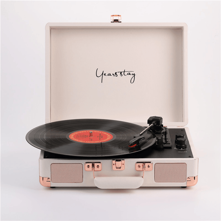 LEORY Vinyl Turntable Record Player LP Disc Bluetooth Gramophone Speaker Phonograph UK Plug - Trendha