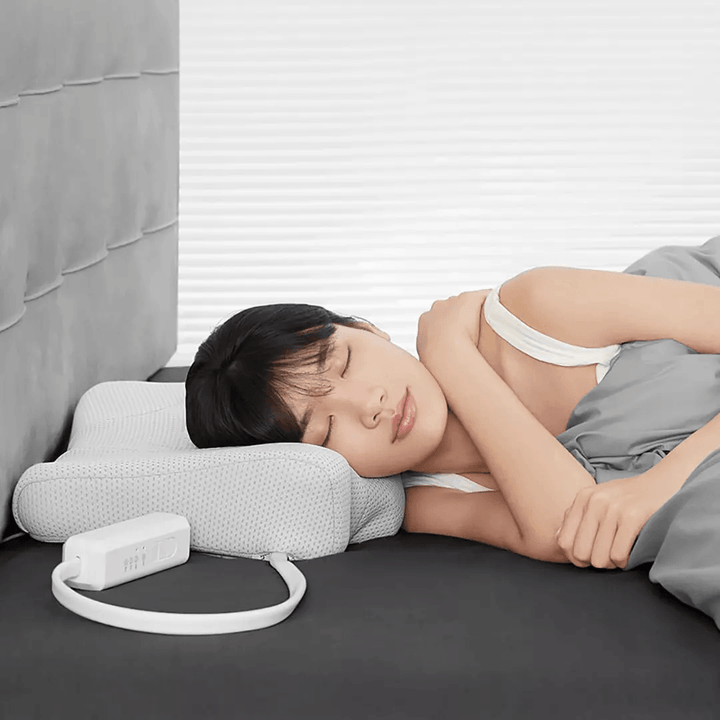 Lejia Multifunction Smart Sleep Traction Pillow from Technology Hot Compress Lift Massage Electric Adjustable for Neck Back Shoulder Care - Trendha