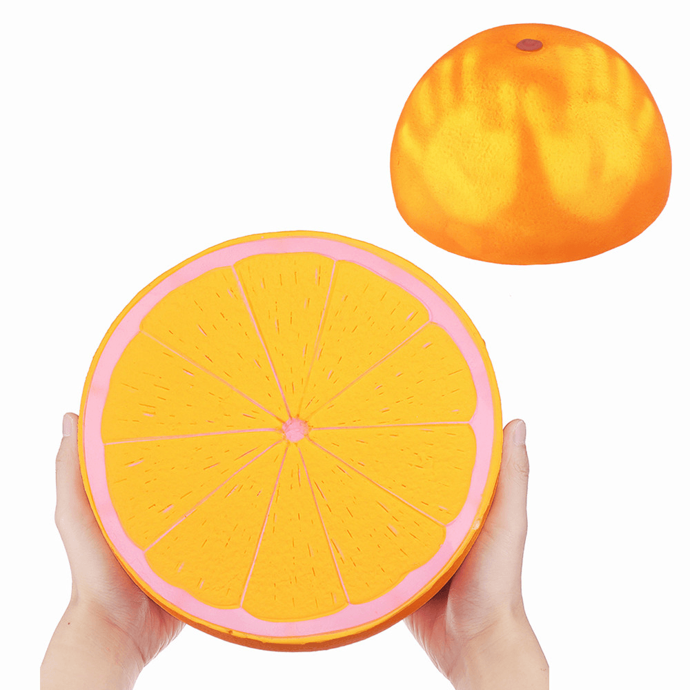 Temperature Sensitive Color Changing Squishy Fruit 25Cm Huge Orange Slow Rising Toy - Trendha