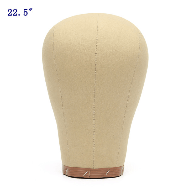 Canvas Block Head Mannequin Head Model Hat Display Hair Wig Holder 3 Size to Choose - Trendha