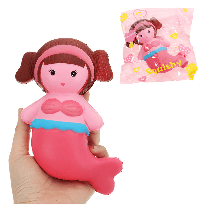 Mermaid Squishy 16*9CM Slow Rising with Packaging Collection Gift Soft Toy - Trendha