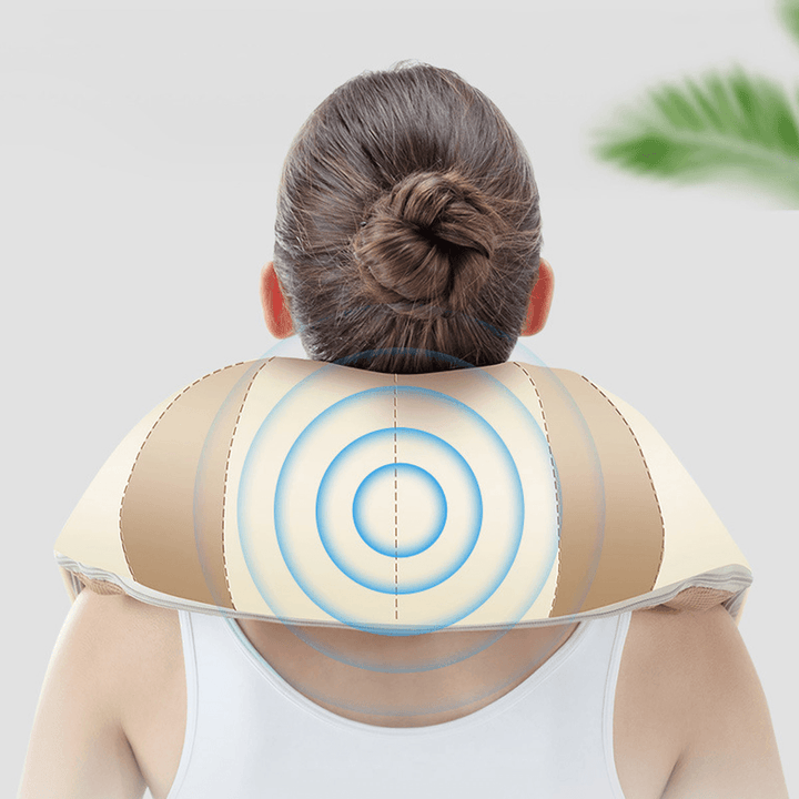 8D Infrared Heating Electric Neck Massager Shoulder Deep Kneading Shiatsu Massager - Trendha