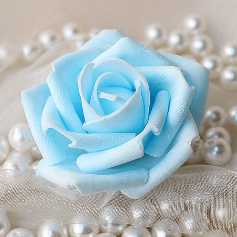 50Pcs 7.5Cm Artificial Simulation Foam Rose Bouquet Flower Ball Wedding Party Home Decoration - Trendha