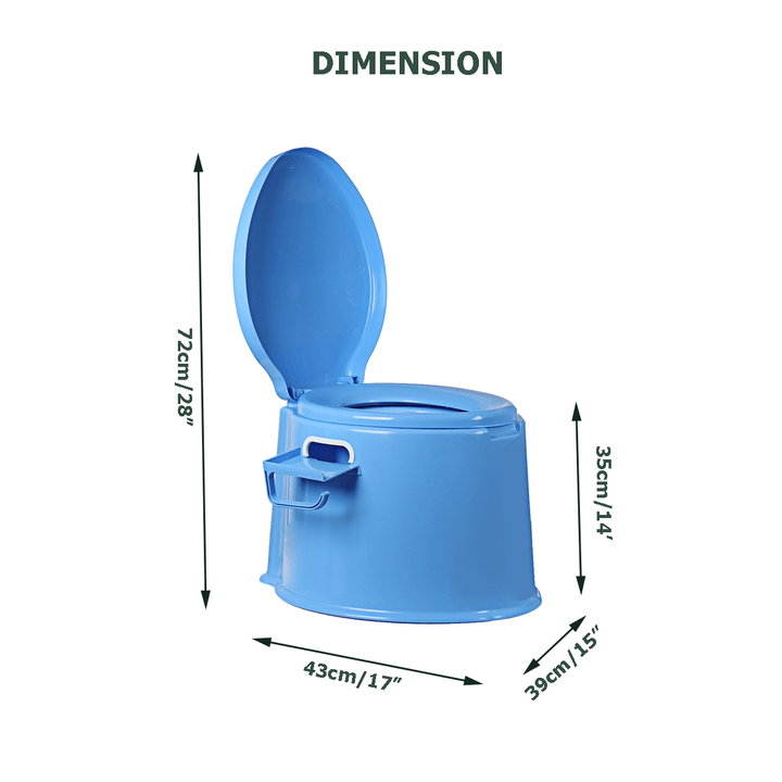 Portable Large Potty Commode Mobile Toilet Detachable Stool for the Elderly and Gravida - Trendha