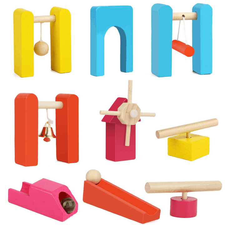 Creative Wooden Domino Rainbow Blocks Jigsaw Montessori Educational Toys for Children - Trendha