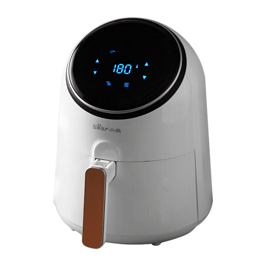 Bear QZG-A13R1 Air Fryer 3.2L Large Capacity 1300W Electric Hot Air Fryers Oven Oilless Cooker LED Digital Touchscreen with 8 Presets 360° Cycle Heating Nonstick Basket from Ecological Chain - Trendha