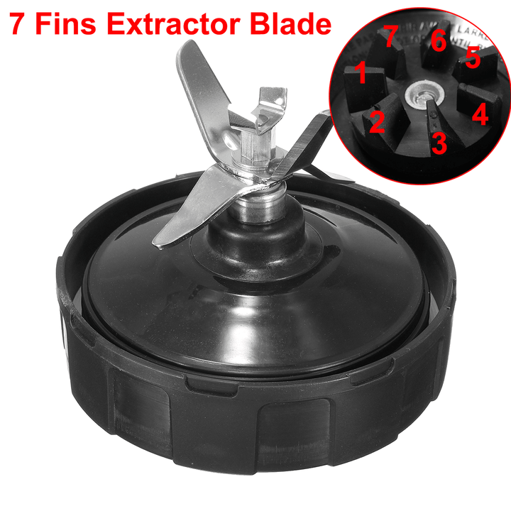 7 Fins Blender Extractor Blade Assembly Replacement for Nutri Ninja BL487 BL488W BL490 BL492 BL492W - Trendha