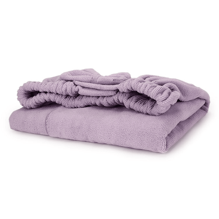 140X75Cm Microfiber Bowknot Pattern Towel Sheet Set Absorbent Bathrobe with Shower Cap - Trendha