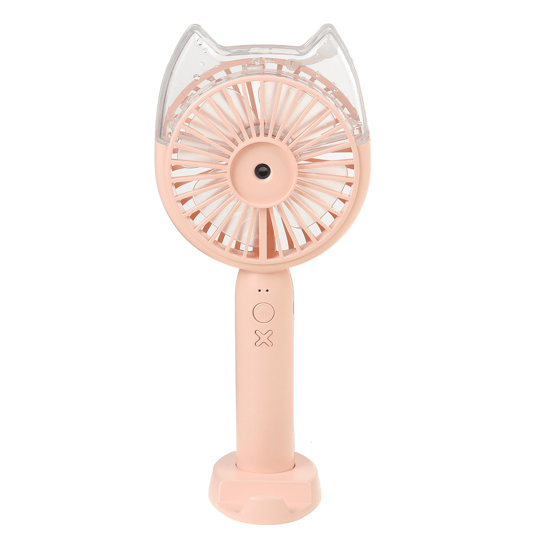 Humidification Charging Fan USB Mini Handheld Hanging Neck Spray Fan Creative and Convenient Desktop Air Conditioning Fan - Trendha