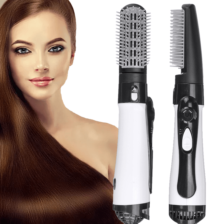 4 in 1 Hair Dryer Brush Hot Air Brush Volumizer Blow Straightener Curler Professional Curling Iron Hair Styler - Trendha