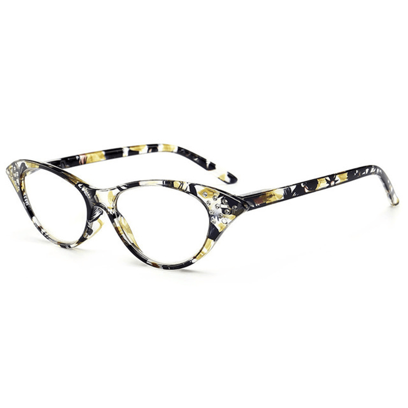 Resin Hyperopia Cat Eye Reading Glasses Fashion Full Frame Reading Eyeglasses Eyewear - Trendha