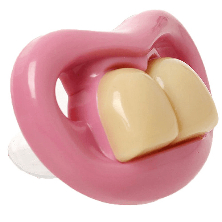 Big Tooth Funny Cute Baby Pacifier Big Tooth Baby Nipple Appease Supplies Food Grade Silicone Pacifiers Non-Toxic - Trendha