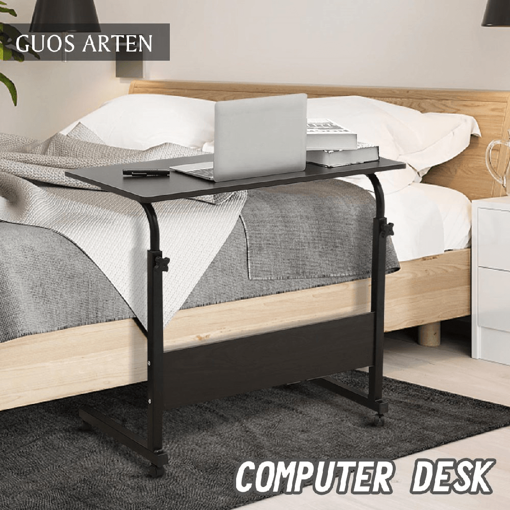 Computer Desk with Wheels Portable Laptop Desk Computer Desk That Can Be Used on Bed or Sofa to Learn to Read Removable - Trendha