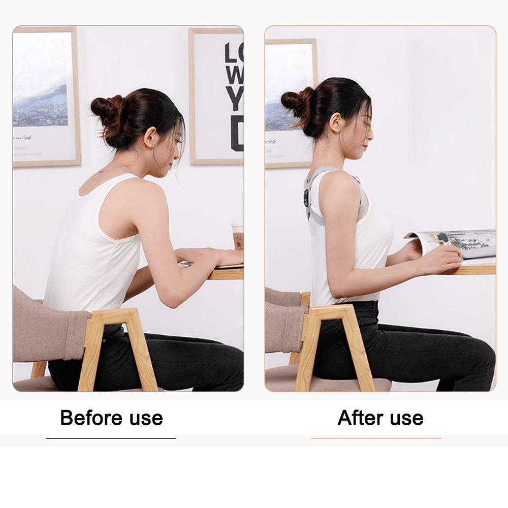 Getinfit Adjustable Smart Back Posture Corrector Back Brace Support Belt Shoulder Training Belt Correction Health Care Automatic - Trendha