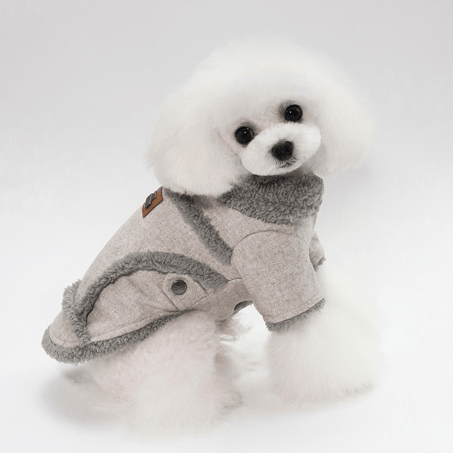 2018 Autumn Winter Pet Clothes Dog Woollen Coats - Trendha