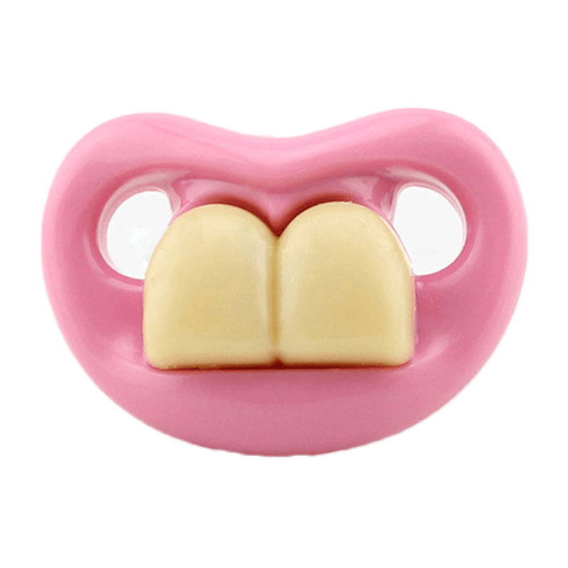 Big Tooth Funny Cute Baby Pacifier Big Tooth Baby Nipple Appease Supplies Food Grade Silicone Pacifiers Non-Toxic - Trendha