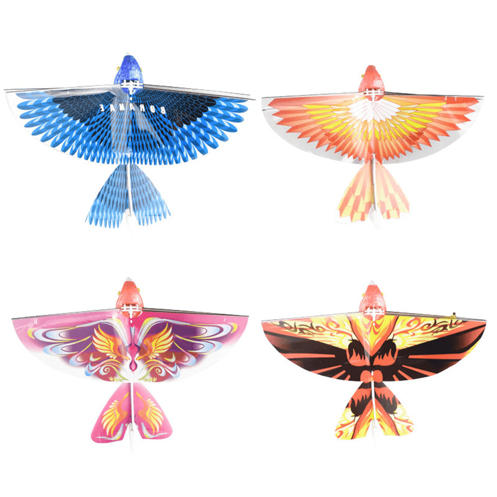10.6Inches Electric Flying Flapping Wing Bird Toy Rechargeable Plane Toy Kids Outdoor Fly Toy - Trendha