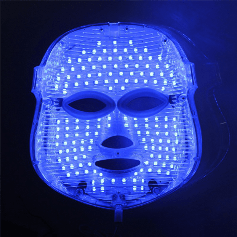 Photon LED Skin Rejuvenation Therapy Face Facial Mask 3 Colors Light Wrinkle Removal anti Aging - Trendha