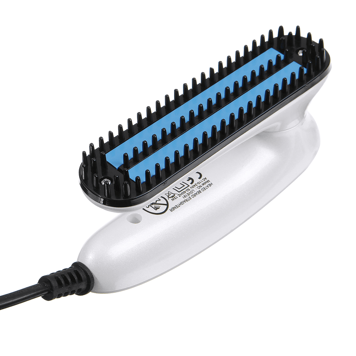 Portable Multifunctional Electric Hair Straightener Comb Beard Brush Massager Tool Men/Women - Trendha