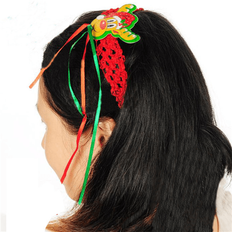 Cute Women Christmas Elastic Headbrands Xmas Hair Accessories Party Decoration - Trendha
