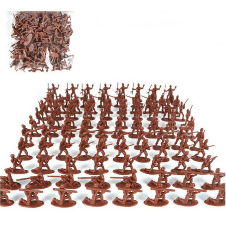 Miniature Accessories 100Pcs Toy Army Set-Piece Simulated Military Parade Scene of War Toys for Boy - Trendha