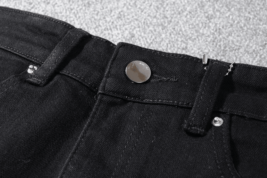 Ripped Men'S Rhinestone Jeans - Trendha