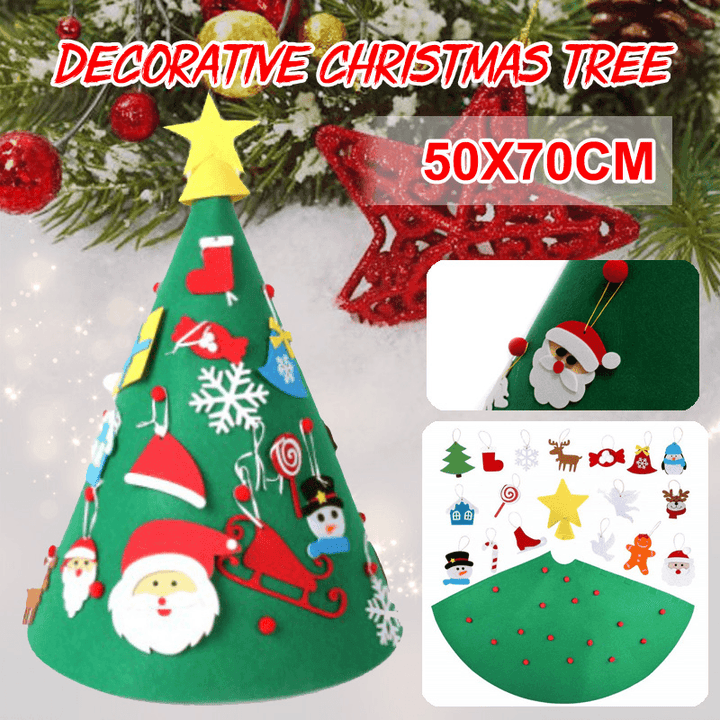Christmas Hat Decoration Tree Handmade DIY Three-Dimensional Christmas Gift - Trendha
