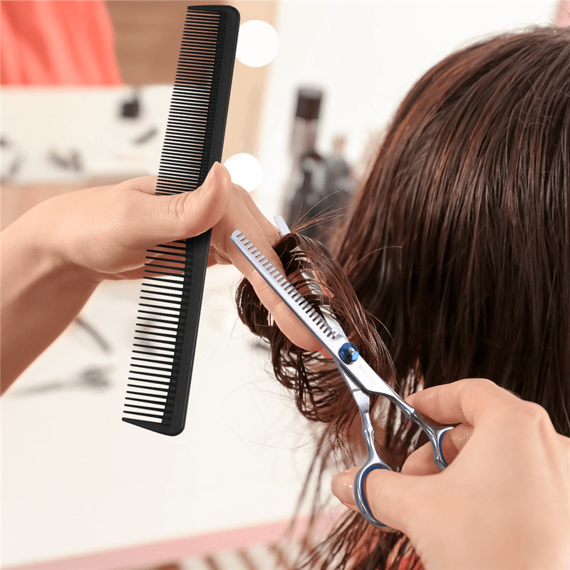 Hairdressing Tools Barber Scissors Dental Scissors Flat Shears Household Set - Trendha