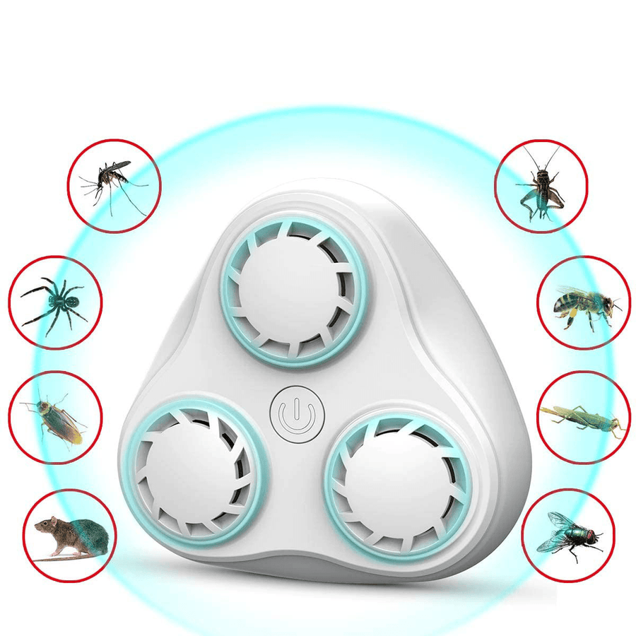 BG310 Ultrasonic Plug Electronic Indoor Pest Control Mosquito Mice Spider Rodent Insect Repeller - Trendha
