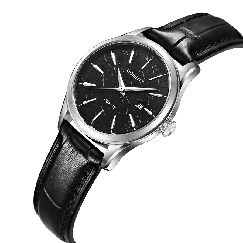 OCHSTIN LQ022-A Casual Style Female Wrist Watch Waterproof Leather Band Quartz Movement Watch - Trendha