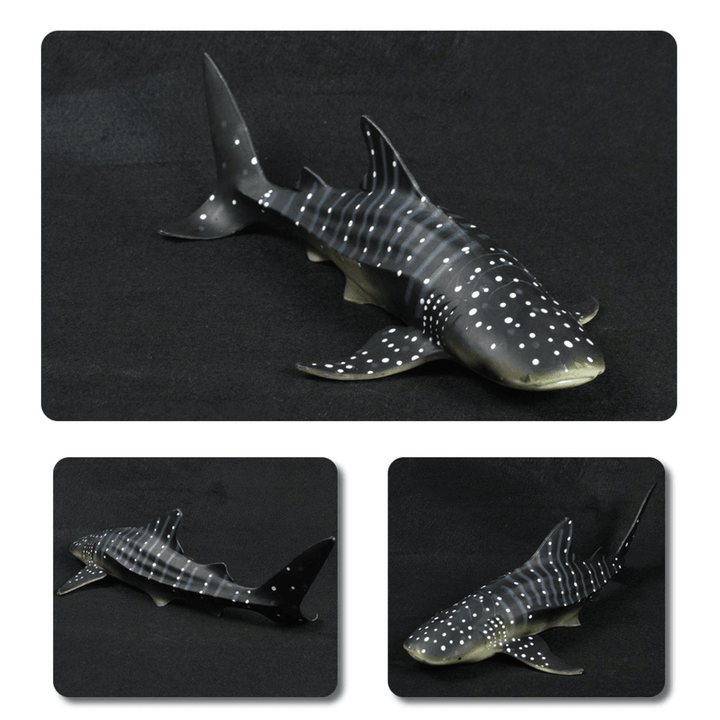 28Cm Realistic Whale Shark Sea Animal Figure Solid Plastic Ocean Toy Diecast Model - Trendha