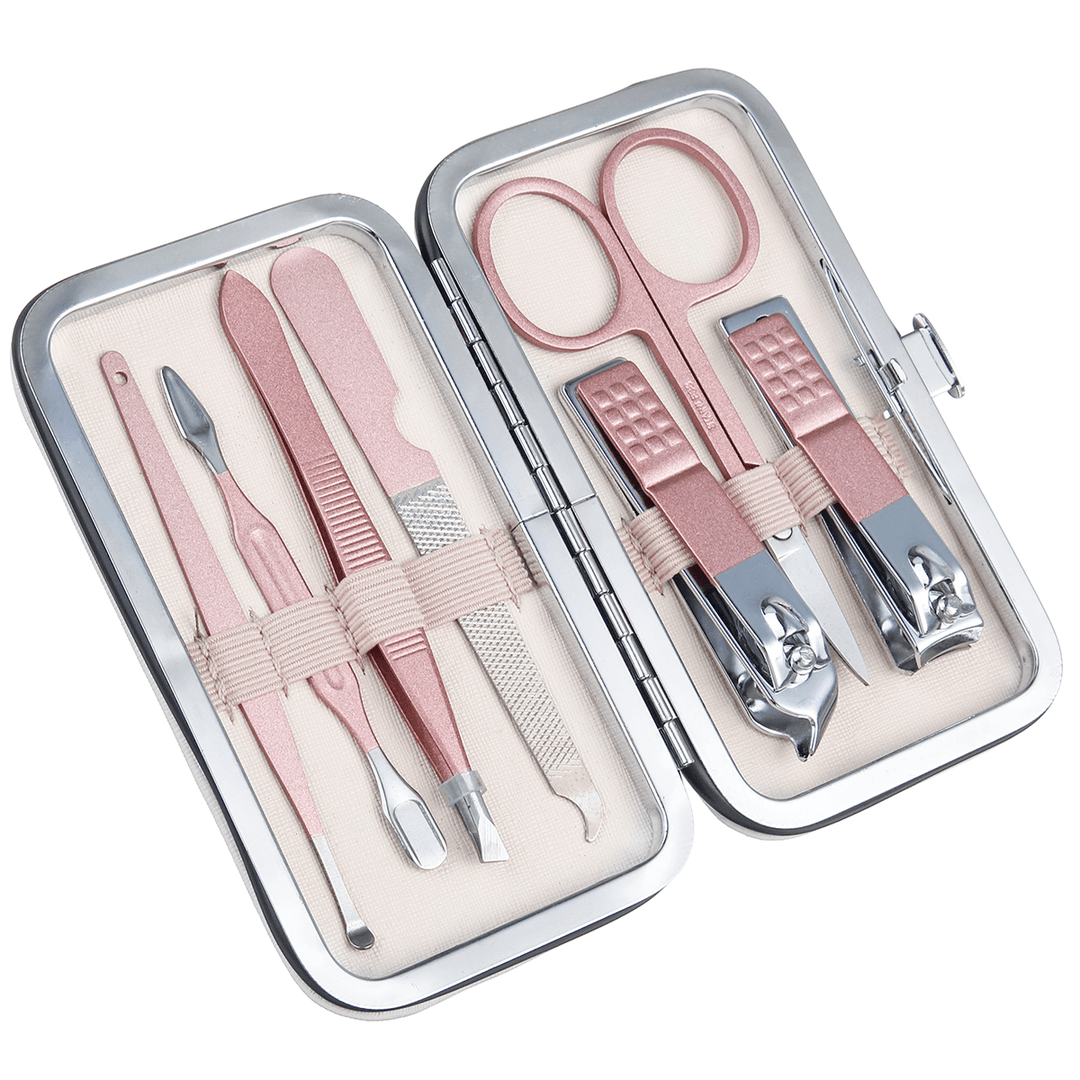 7/12/18Pcs Professional Stainless Steel Nail Clippers Set Foot Hand Nail Scissors - Trendha