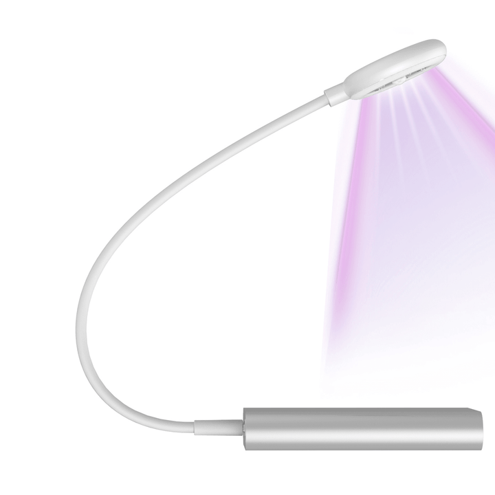 59S 2 in 1 LED UV Disinfection Lamp USB 5 Levels Illumination Light Ultraviolet Sterilizer Germicidal Light for Mask Glasses Keyboard Tableware - Trendha