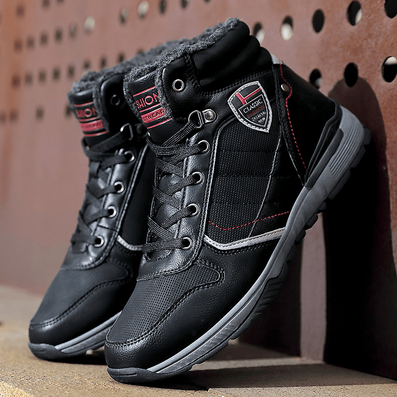 Men Comfy Wearable Warm Lining Soft Casual Sport Ankle Boots - Trendha