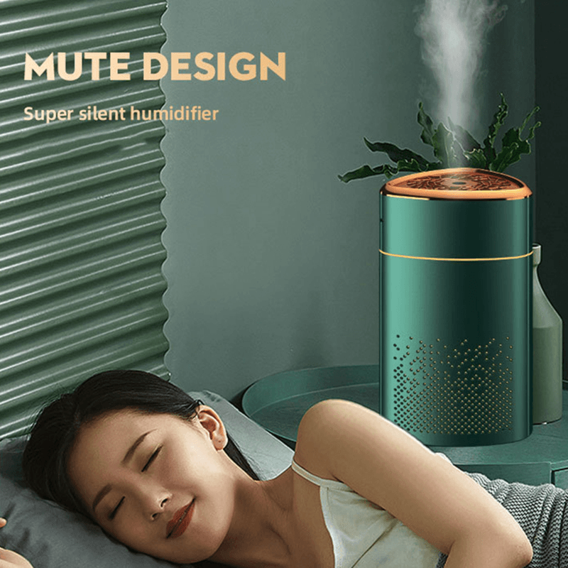 Mini Portable Nano Mist Air Humidifier 1000Ml 4 Gears Low Noise with 7 Colors Night Light USB Fog Maker for Home Office - Trendha