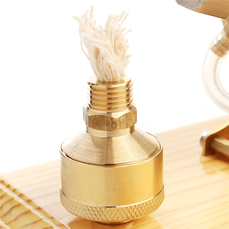 Full Brass Shell Air Stirling Engine Model 3000RPM with LED Lamp Gift Collection - Trendha