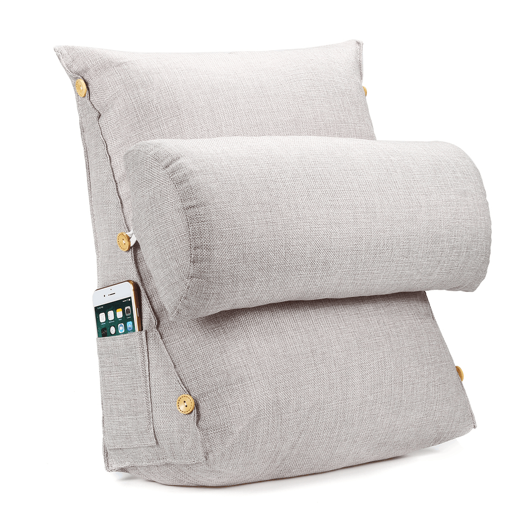 Adjustable Back Cushion Back Pillow Backrest Neck Support Sofa Bed Office - Trendha