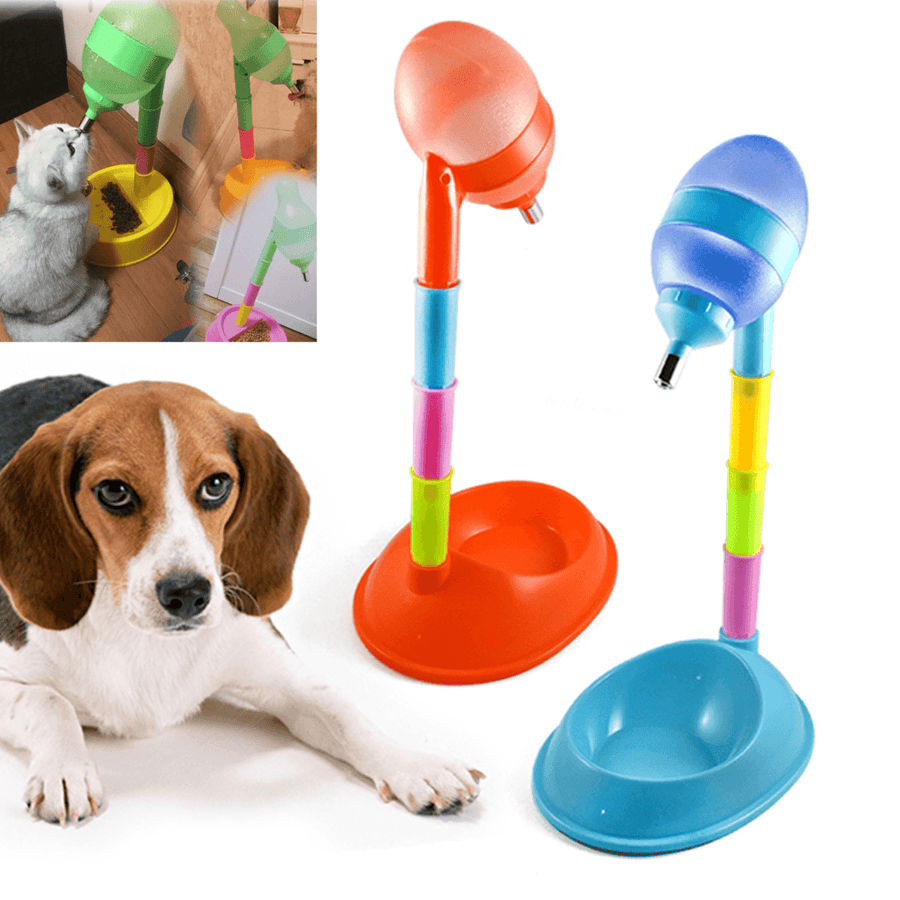 650Ml Automatic Pet Bowl Dog Puppy Cat Feeder Water Food Dish Dispenser Drinker Fountain Stand Feeder - Trendha