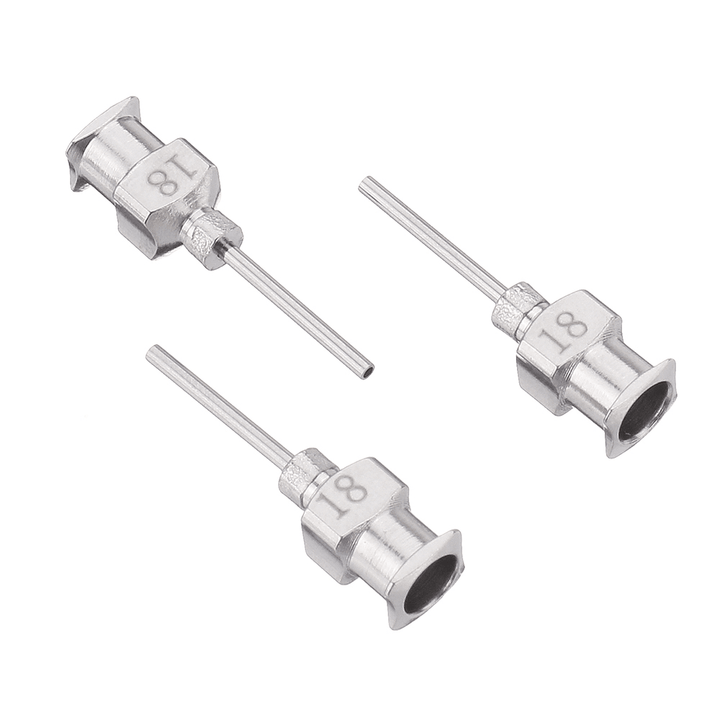12Pcs/Set 1/2'' Stainless Steel Blunt Tip Dispensing Needle Luer Lock for Syringe Refilling and Measuring Liquid Industrial Glue Applicator - Trendha