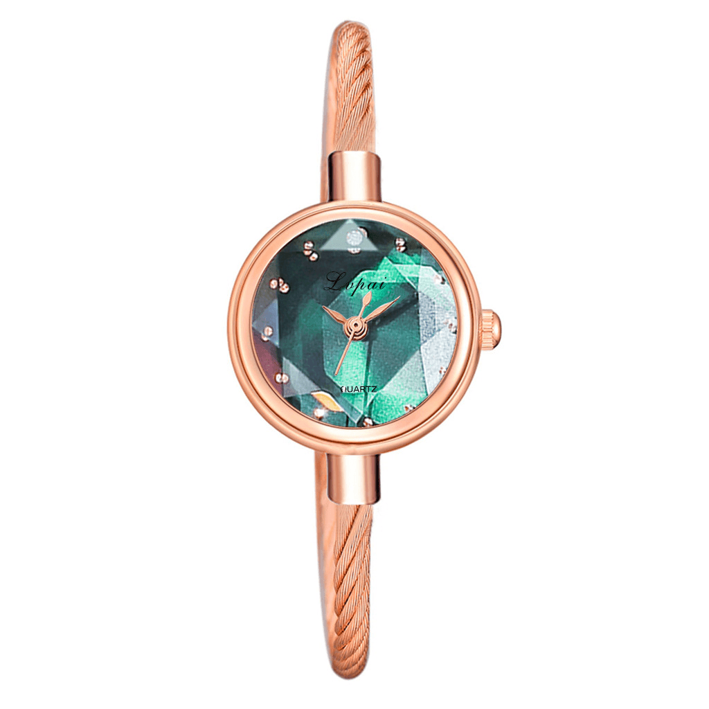 LVPAI P1148 Dazzling Colorful Women Bracelet Watch Small Dial Casual Style Quartz Watch - Trendha