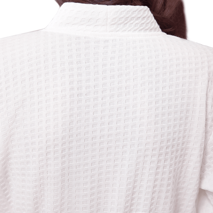 Honana BX-987 Towel Bathrobe Dressing Gown Unisex Men Women Solid Cotton Waffle Sleep Lounge - Trendha