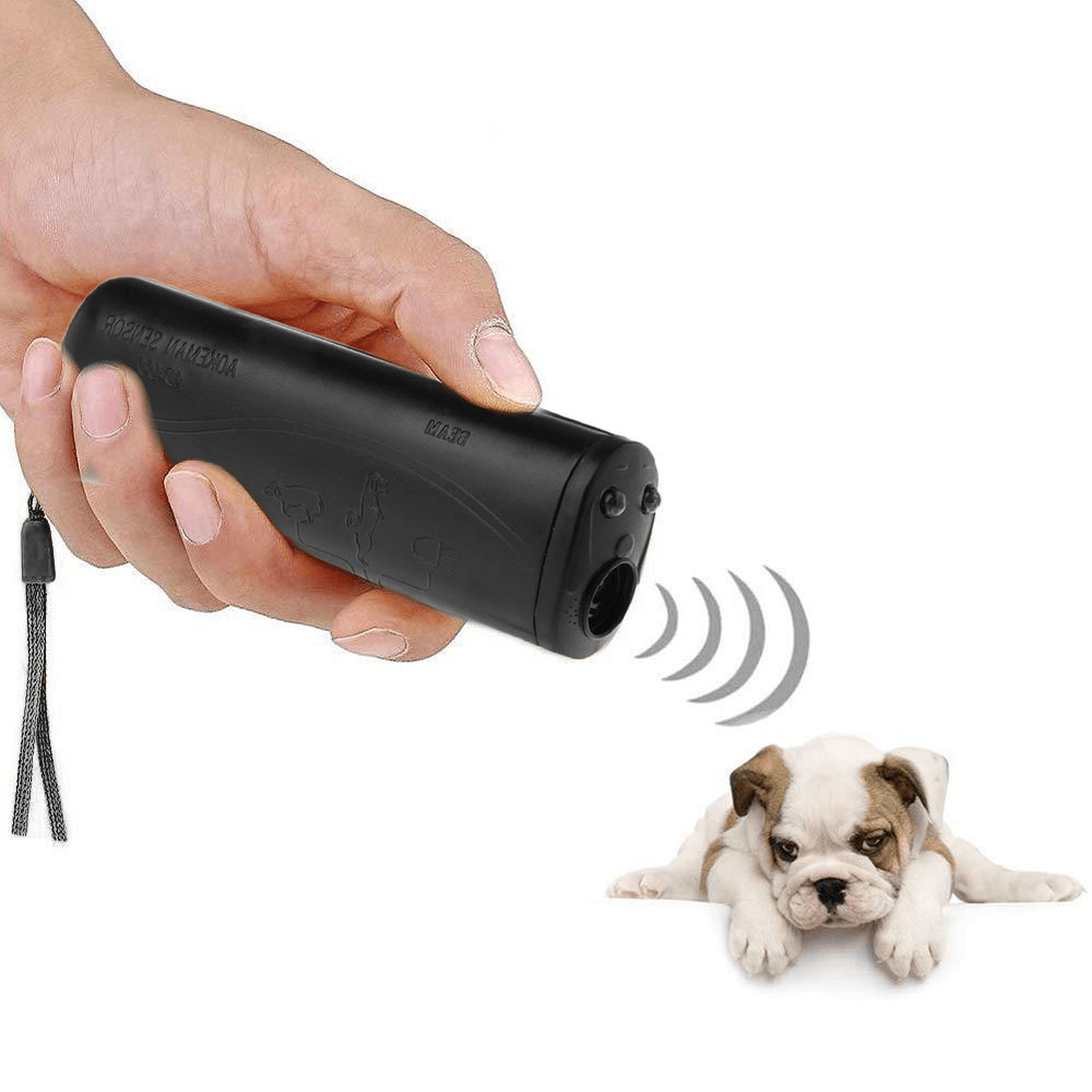 3 in 1 anti Barking Stop Bark Ultrasonic Pet Dog Repeller Training Device Pet Trainer with LED - Trendha