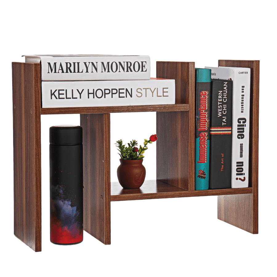 Desktop Small Bookshelf Storage Rack Table Display Shelf Stand Simple Bookcase Home Office Dormitory Furniture - Trendha