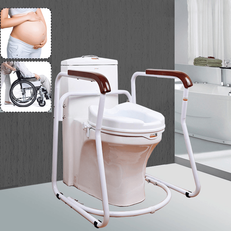 Toilet Safety Rail Elderly Sturdy Durable Strong Weight Bearing Capacity Toilet Handles Inverted Triangle Design Non-Slip Toilet Safety Frame - Trendha