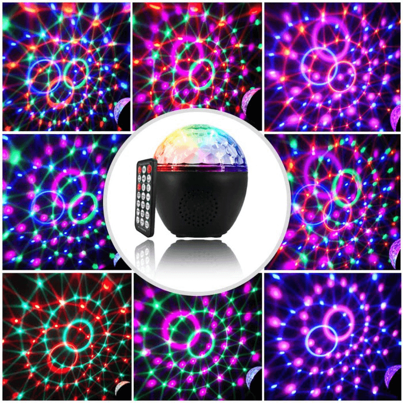 Portable Music Lamp Bluetooth DJ Party 16 Light with Remote Control Stereo Subwoofer Party Lights for Stage Bar - Trendha